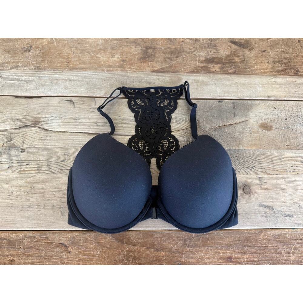 Victoria's Secret Black Lace 32DD Body by Victoria Perfect Shape Racerback Bra